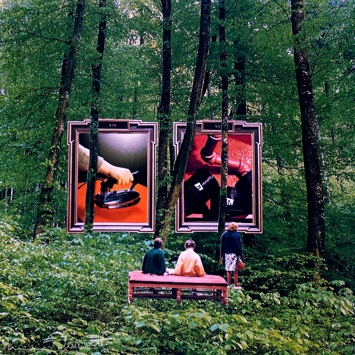 Collageprint 'Forest Museum'