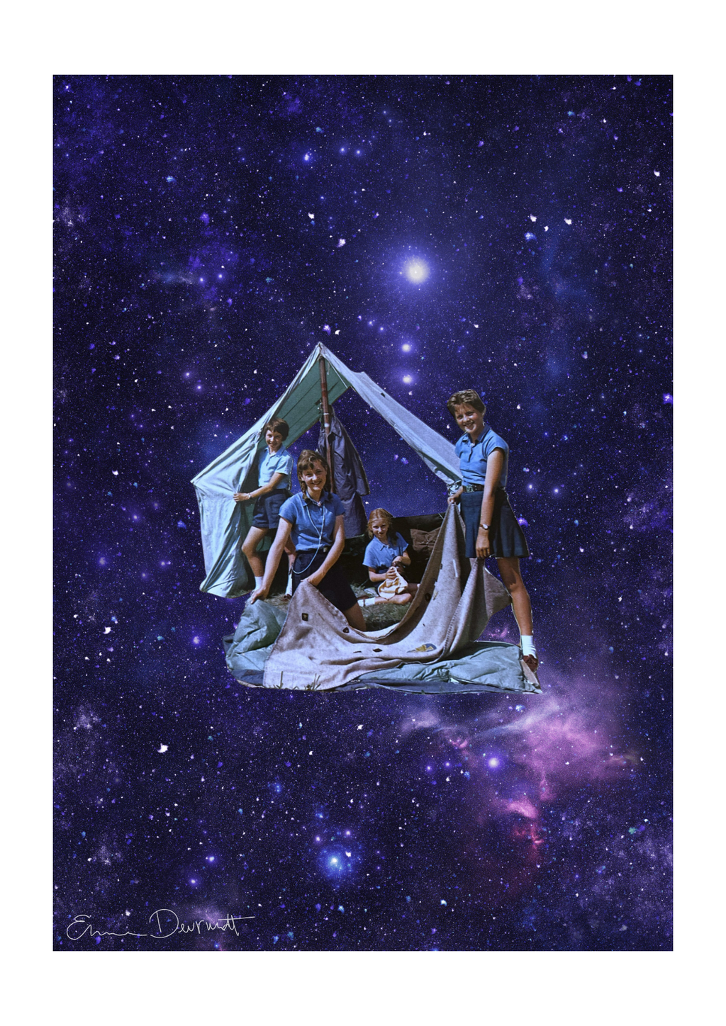 Collageprint 'Space Camp'