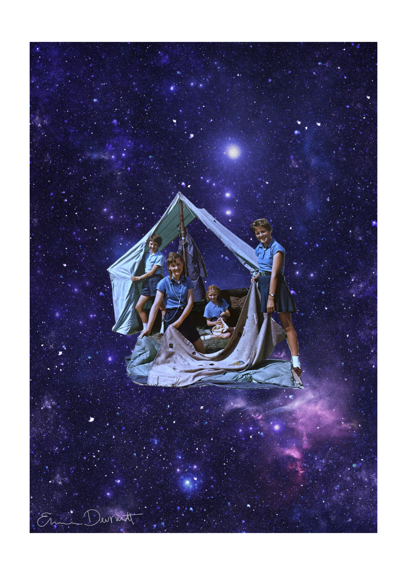 Collageprint 'Space Camp'