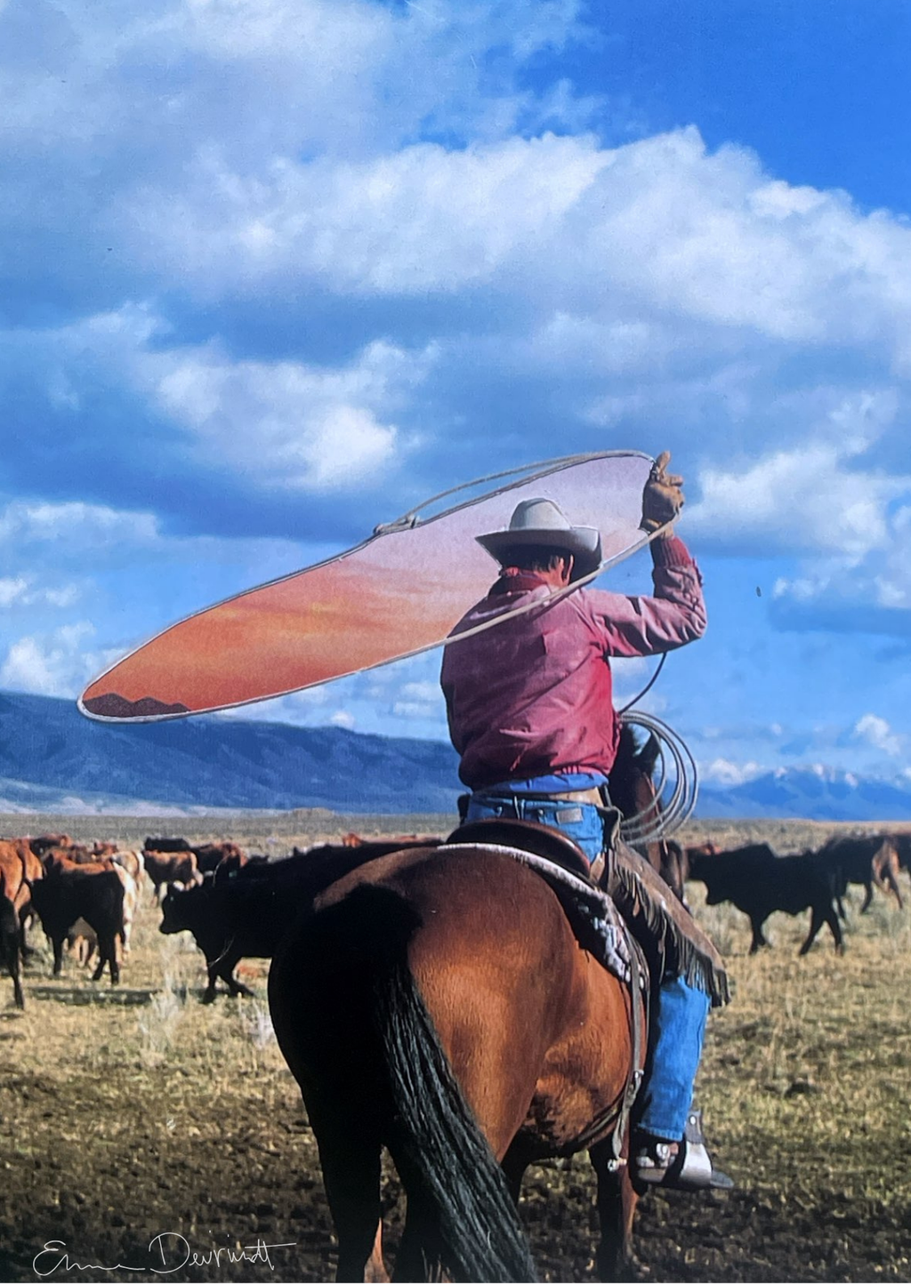 Collageprint 'Catching Sunset'