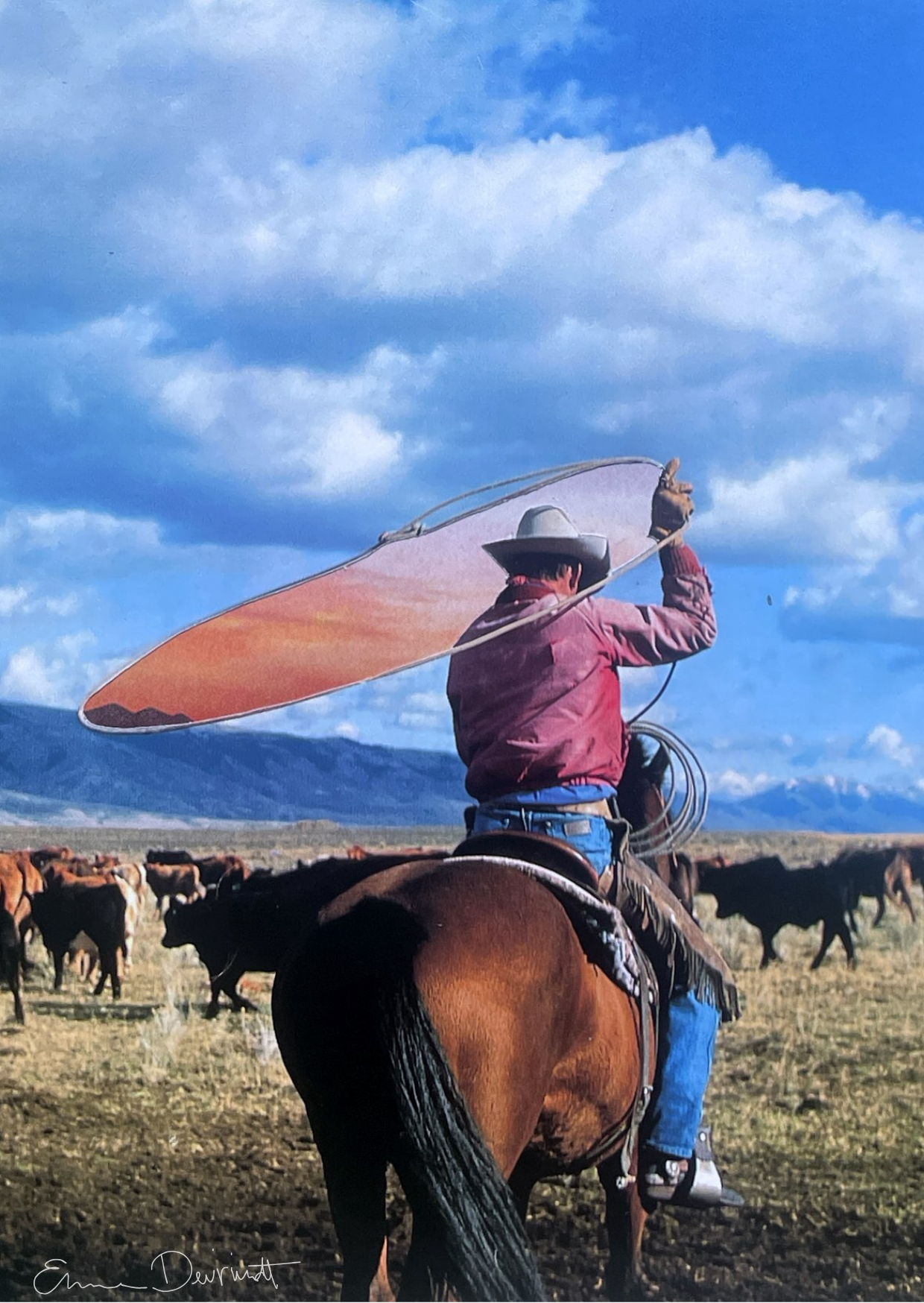 Collageprint 'Catching Sunset'