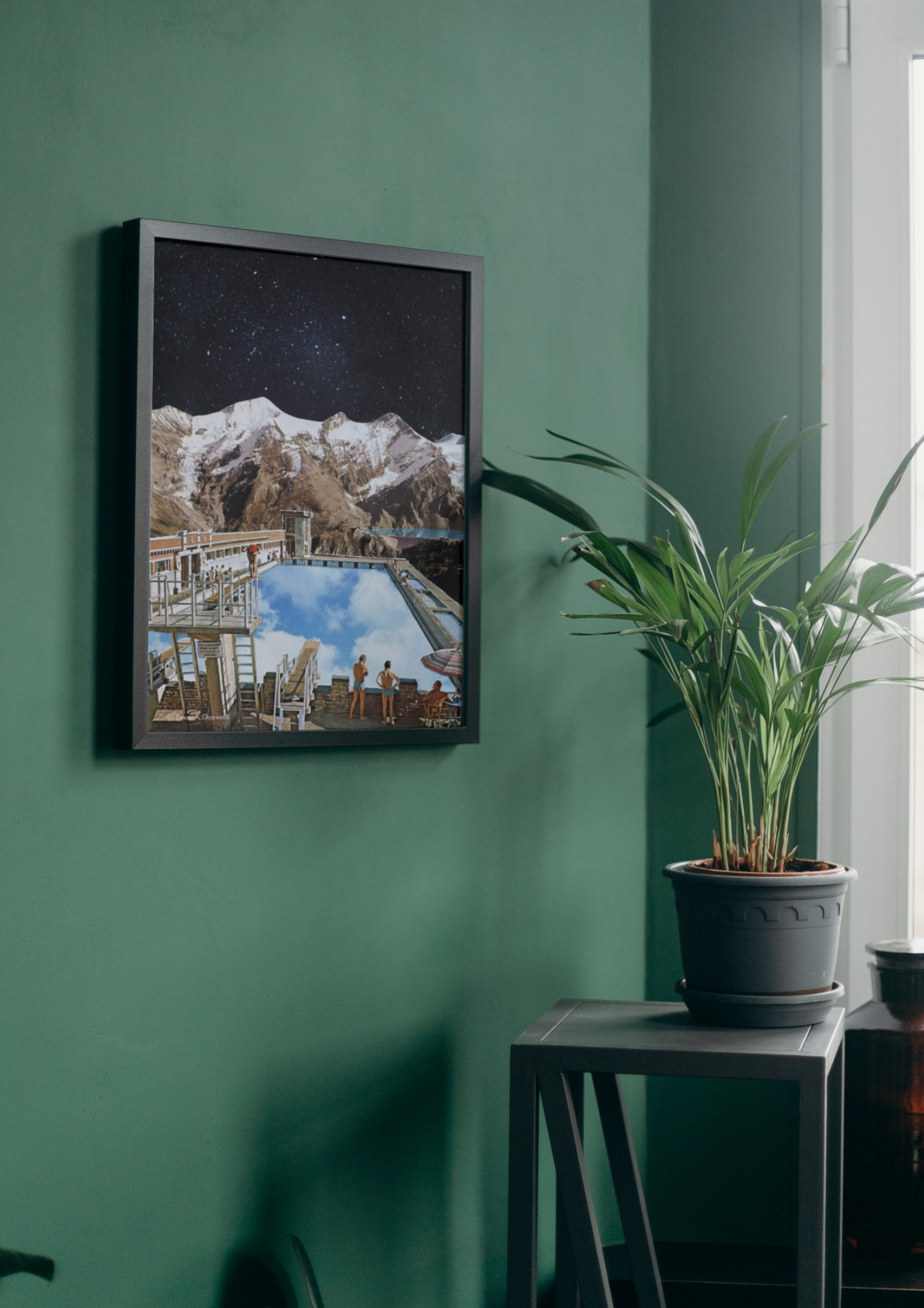 Collageprint 'Sky diving'