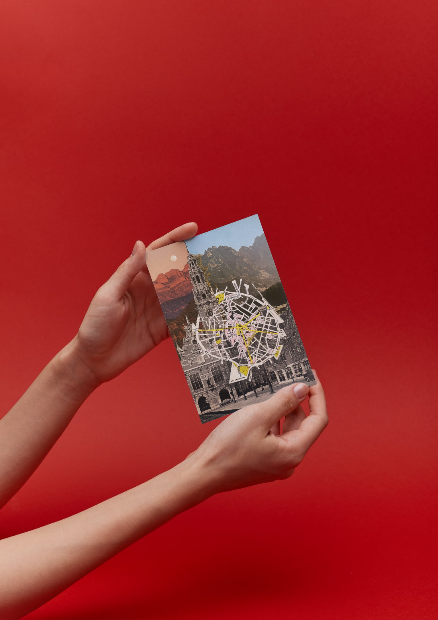 Collageprint 'Oldschool Leuven'