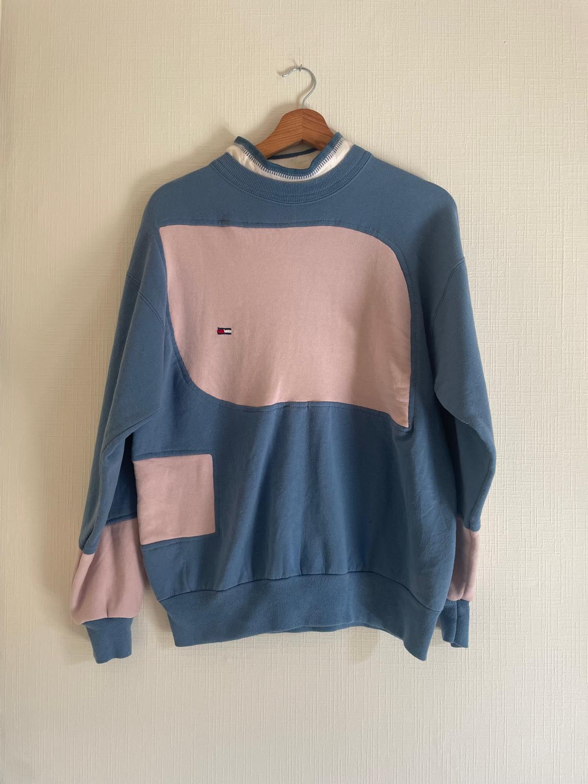 Brand remix - Tommy sweater S (blauw/roze)