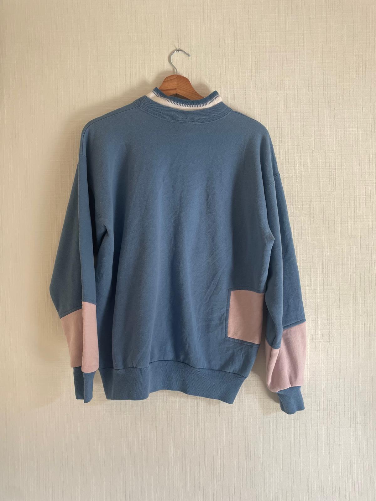 Brand remix - Tommy sweater S (blauw/roze)