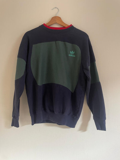 Brand remix - Adidas sweater S (donkerblauw/groen)