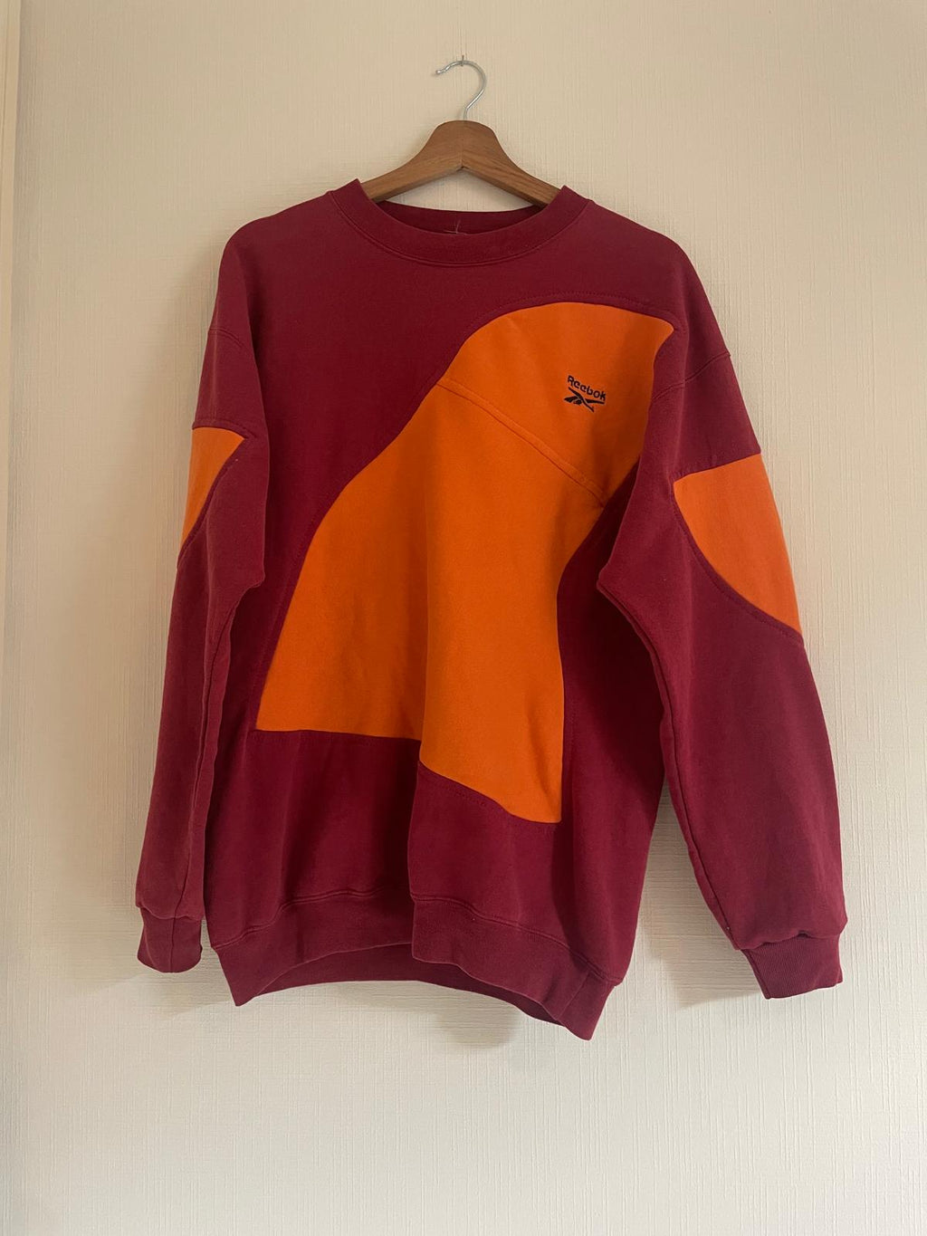 Brand remix - Reebok sweater L (rood/oranje)
