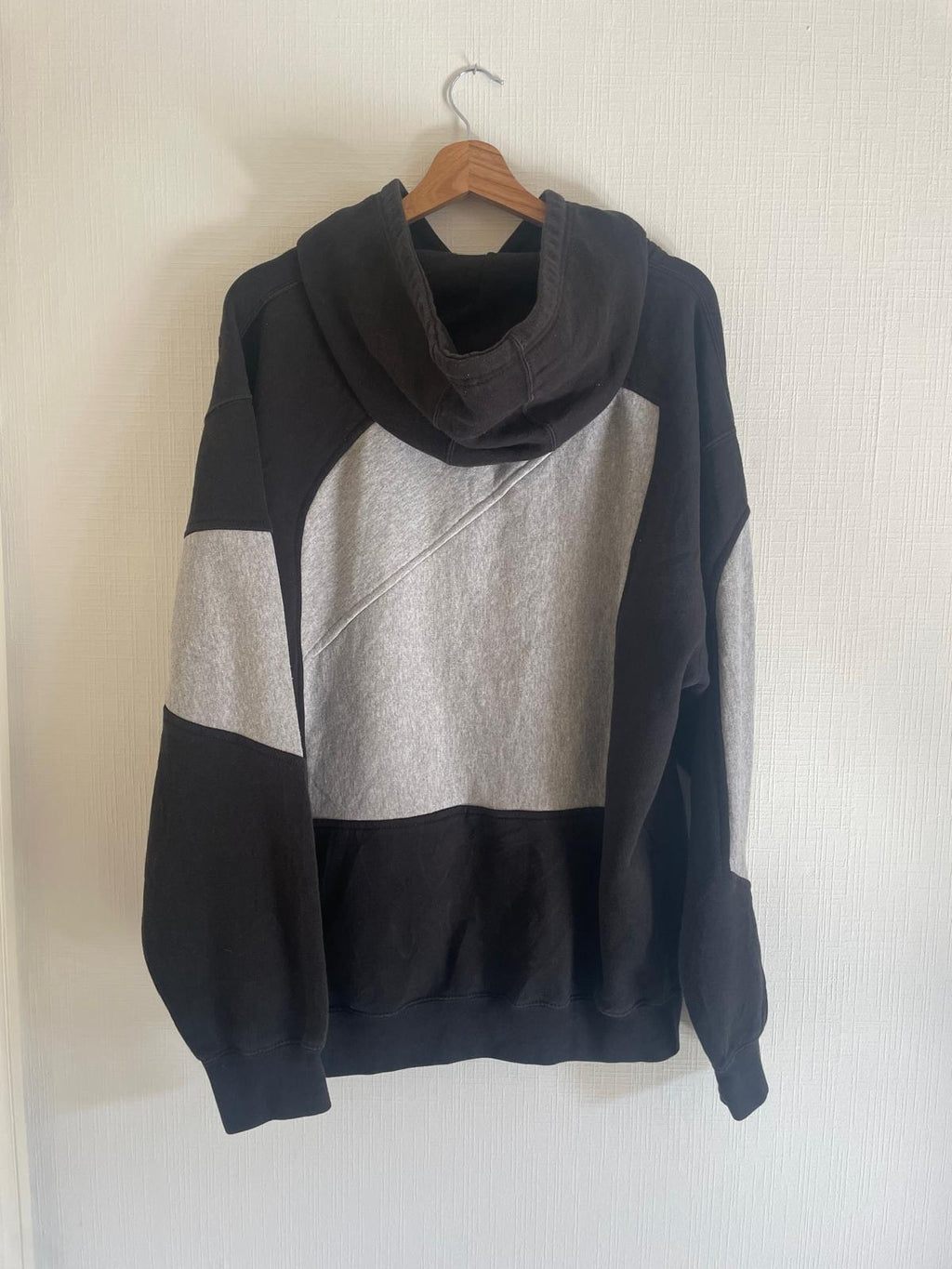 Brand remix - Champion hoodie XL (zwart/grijs)