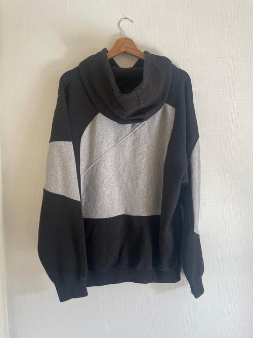 Brand remix - Champion hoodie XL (zwart/grijs)