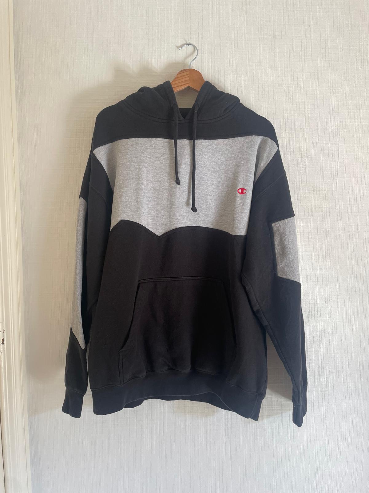 Brand remix - Champion hoodie XL (zwart/grijs)